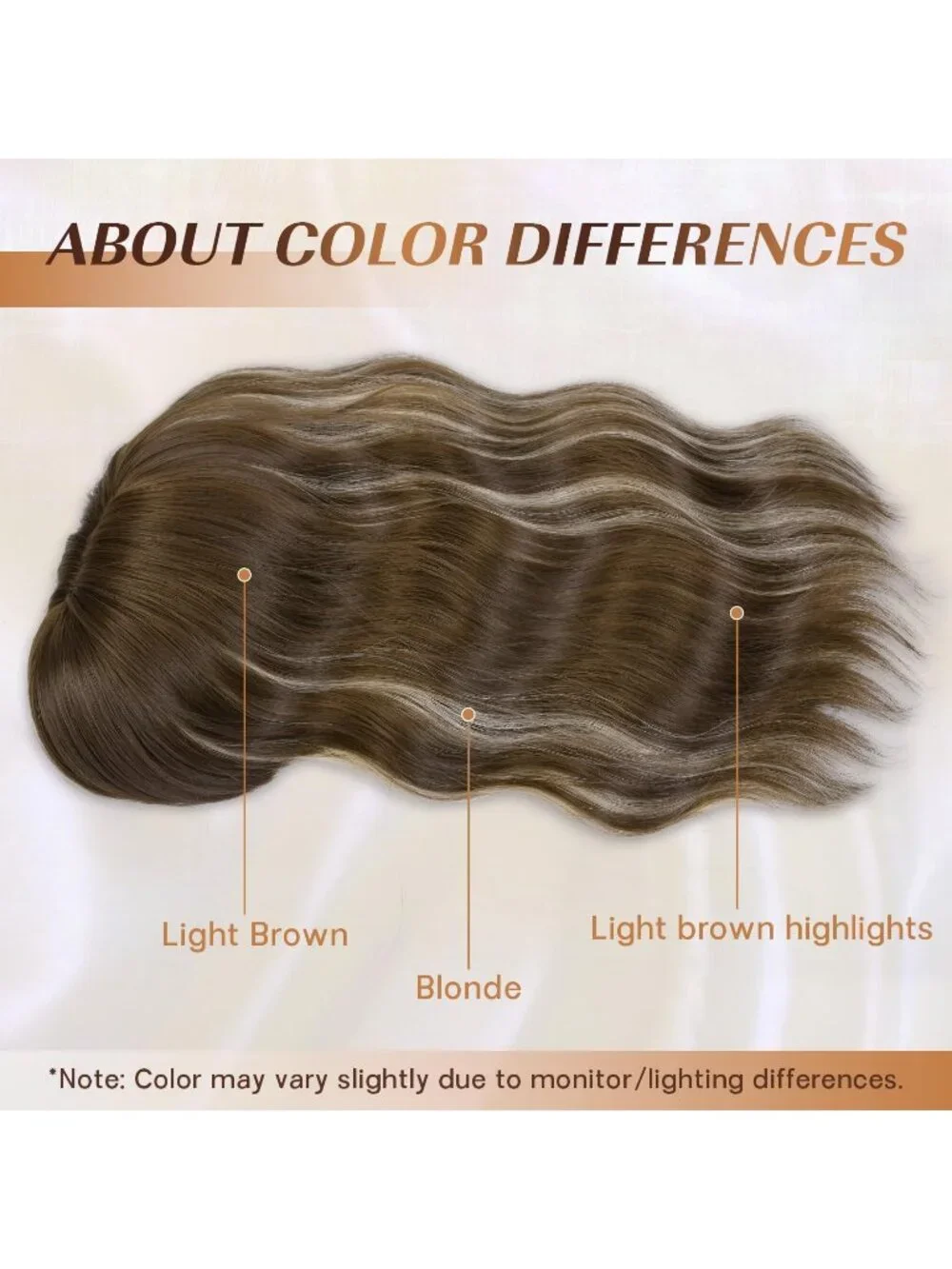 Women's Light Brown 14 Inch Natural Synthetic Short Curly Wavy Fiber Wigs